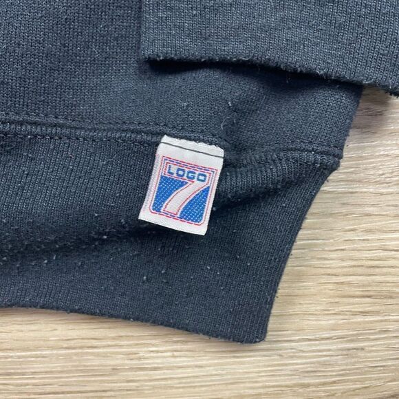 Vintage Miami Dolphins Sweatshirt Mens Large Black Logo 7 NFL Football 1992 - Picture 3 of 10